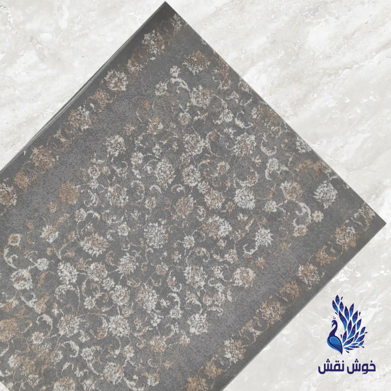 کناره فرش متری افشان فیلی رنگ